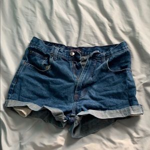 Vintage style jean shorts